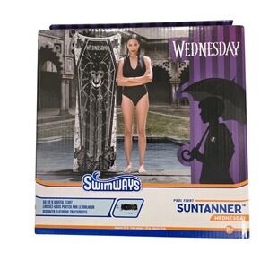 SWIMWAYS WEDNESDAY POOL FLOAT INFLATABLE SUNTANNER OVER 5.8' LONG ADDAMS FAMILY
